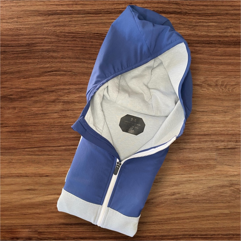 UNDER ARMOUR - Blue and Gray Zip-Up Hoodie